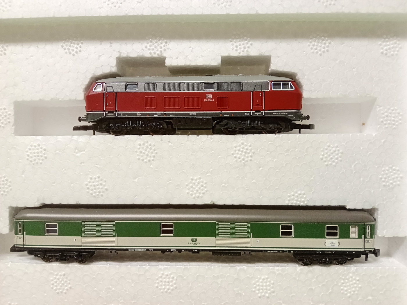 MÄRKLIN 81873 Startset "50 Jahre mini-club" DB BR 216 mit Popzug, Spur Z, NEU+OVP – Bild 7