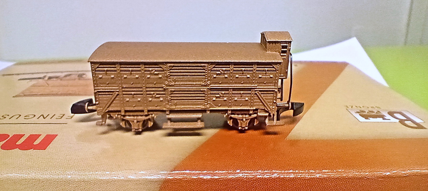 MÄRKLIN 86606 Z Ged. Güterwagen VH 14 Manufakturmodell Bronze, NEU + OVP – Bild 4