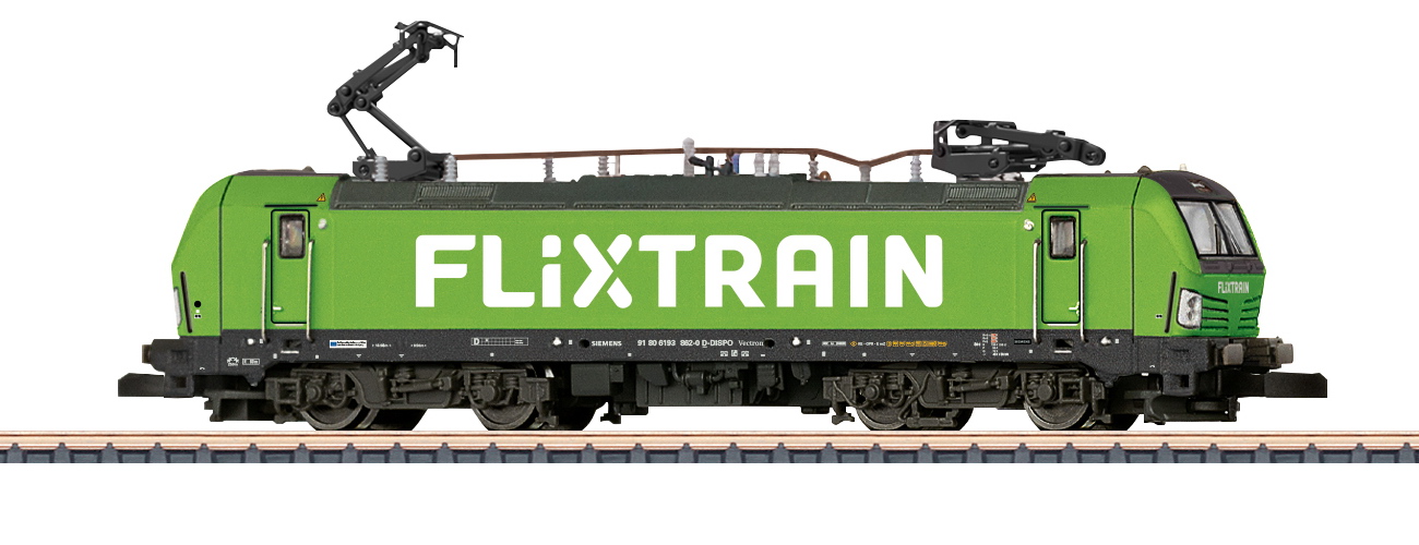 MÄRKLIN 88239 Flixtrain E-Lok BR 193 Vectron, mini-club Spur Z, Ep.VI, NEU + OVP