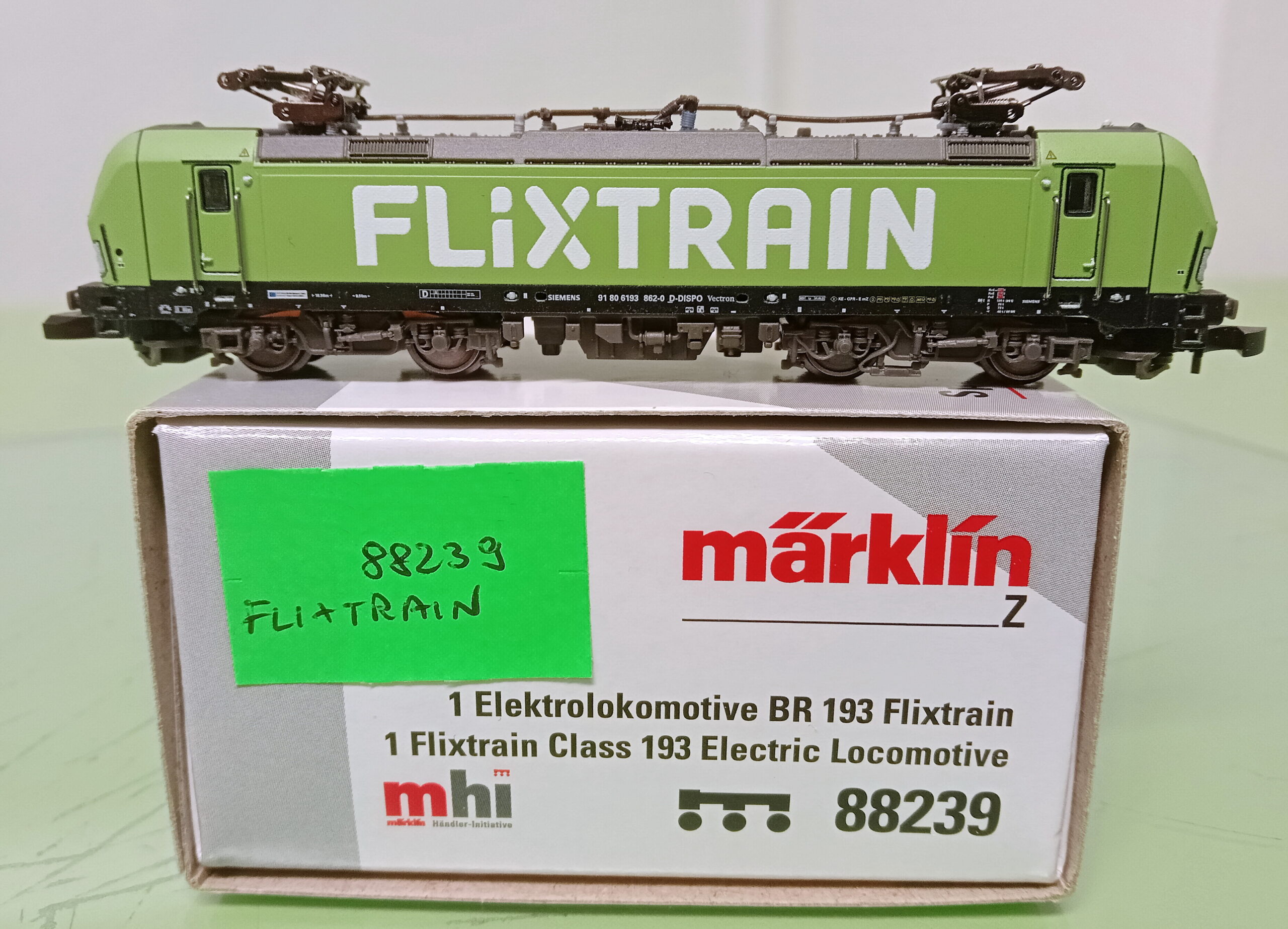 MÄRKLIN 88239 Flixtrain E-Lok BR 193 Vectron, mini-club Spur Z, Ep.VI, NEU + OVP – Bild 6