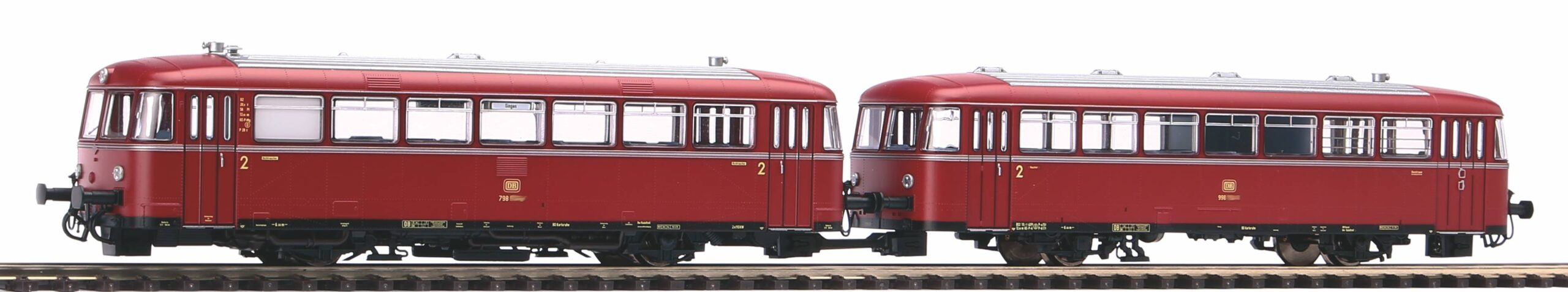 PIKO 52737 DB Schienenbus 798 + Steuerwagen 998, Ep. IV, H0, 1:87, DC