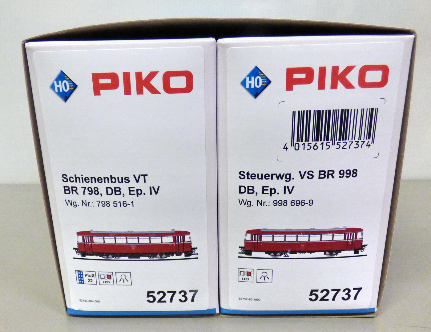 PIKO 52737 DB Schienenbus 798 + Steuerwagen 998, Ep. IV, H0, 1:87, DC – Bild 2