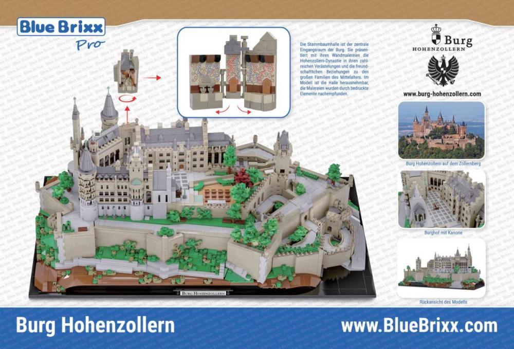 BLUE BRIXX-PRO 105084 Burg Hohenzollern, Klemmbausteine, NEU + OVP – Bild 2